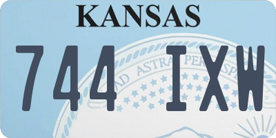 KS license plate 744IXW