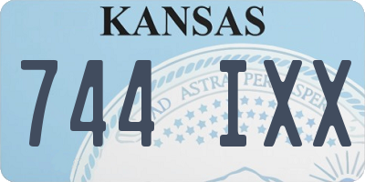 KS license plate 744IXX