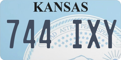 KS license plate 744IXY