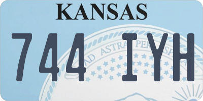 KS license plate 744IYH