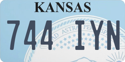 KS license plate 744IYN