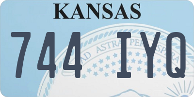 KS license plate 744IYQ
