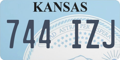 KS license plate 744IZJ