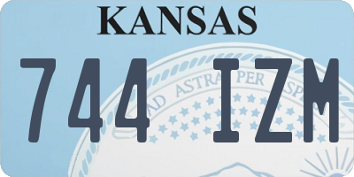 KS license plate 744IZM
