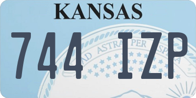 KS license plate 744IZP
