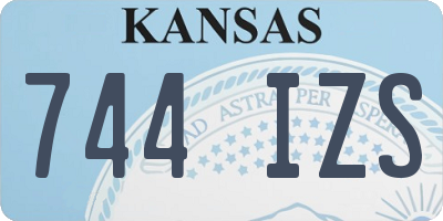 KS license plate 744IZS