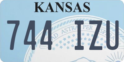 KS license plate 744IZU