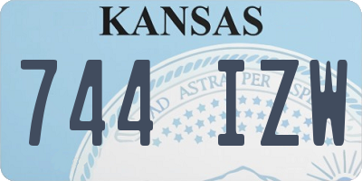 KS license plate 744IZW