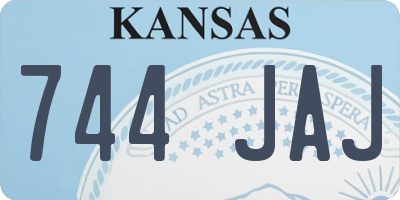 KS license plate 744JAJ