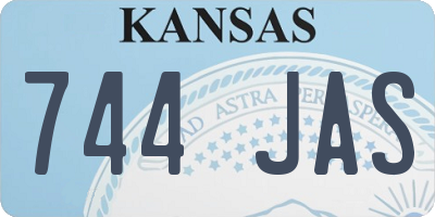 KS license plate 744JAS
