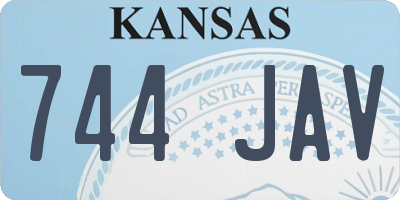 KS license plate 744JAV