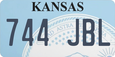 KS license plate 744JBL