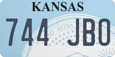 KS license plate 744JBO