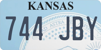 KS license plate 744JBY