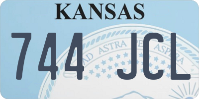 KS license plate 744JCL