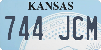 KS license plate 744JCM