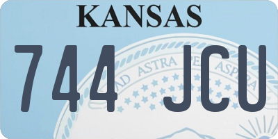 KS license plate 744JCU