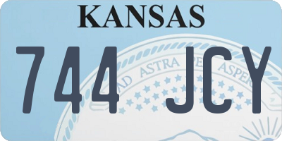 KS license plate 744JCY