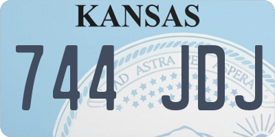 KS license plate 744JDJ