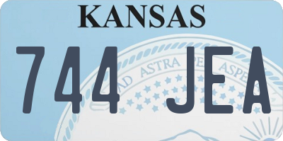 KS license plate 744JEA