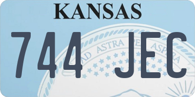 KS license plate 744JEC