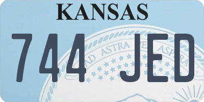 KS license plate 744JED