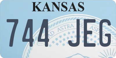 KS license plate 744JEG