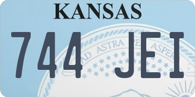 KS license plate 744JEI