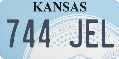 KS license plate 744JEL