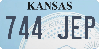 KS license plate 744JEP