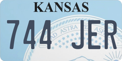 KS license plate 744JER