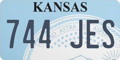 KS license plate 744JES