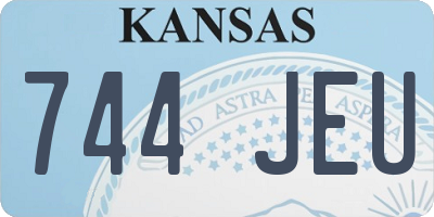 KS license plate 744JEU