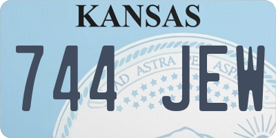 KS license plate 744JEW