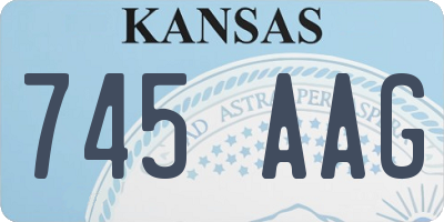 KS license plate 745AAG