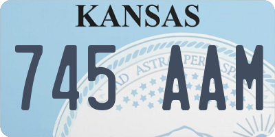 KS license plate 745AAM