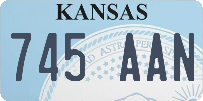 KS license plate 745AAN