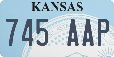 KS license plate 745AAP