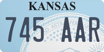 KS license plate 745AAR
