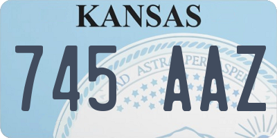 KS license plate 745AAZ