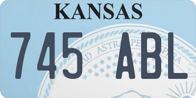 KS license plate 745ABL