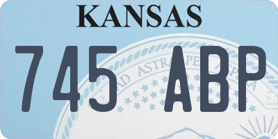 KS license plate 745ABP