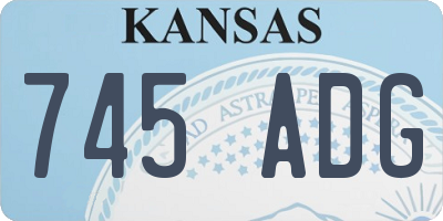 KS license plate 745ADG