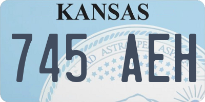 KS license plate 745AEH