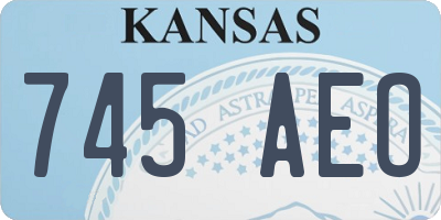 KS license plate 745AEO