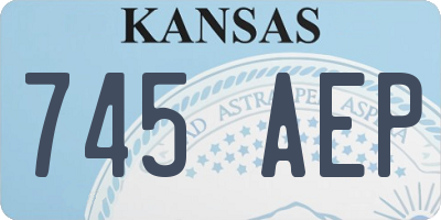 KS license plate 745AEP