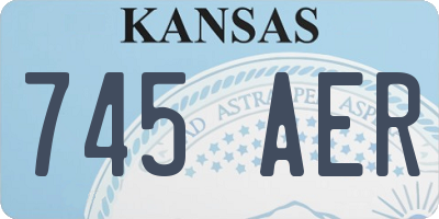 KS license plate 745AER