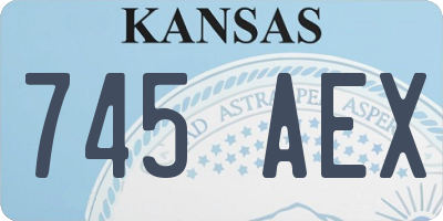 KS license plate 745AEX
