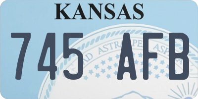KS license plate 745AFB