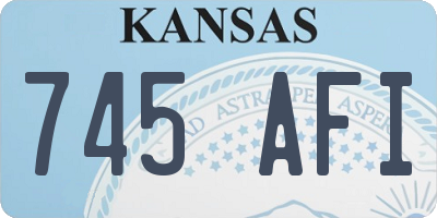 KS license plate 745AFI